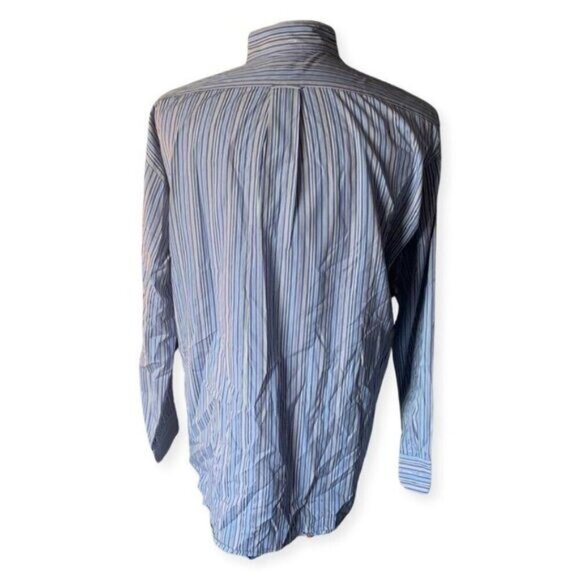 Faconnable Medium Multi Color Stripe Button Front Shirt - Picture 4 of 6